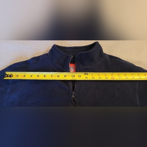 Vintage NFL for Her St. Louis Rams Navy Blue Long Sleeve Fleece Quarter 1/4 Zip - Picture 10 of 11
